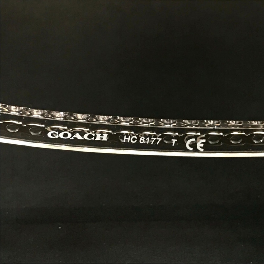Coach Clear Eyeglasses HC 6177 5111 Crystal Rounded Cat Eye Frame 52 17 140 - Picture 14 of 15